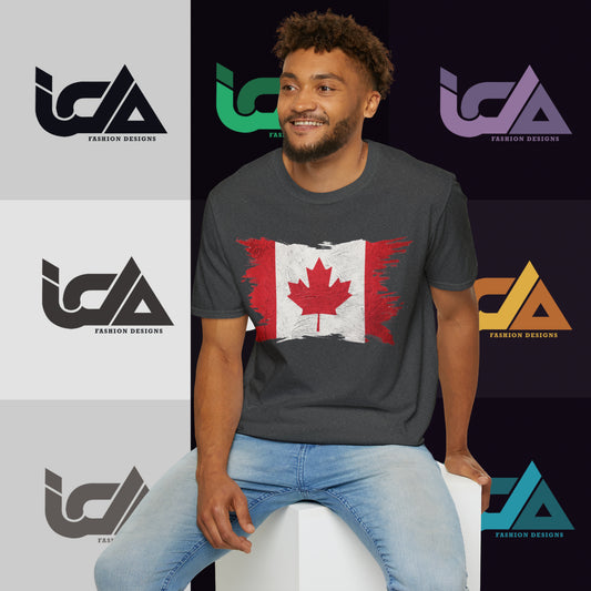 Flag of Canada Painted Style - Unisex Tee